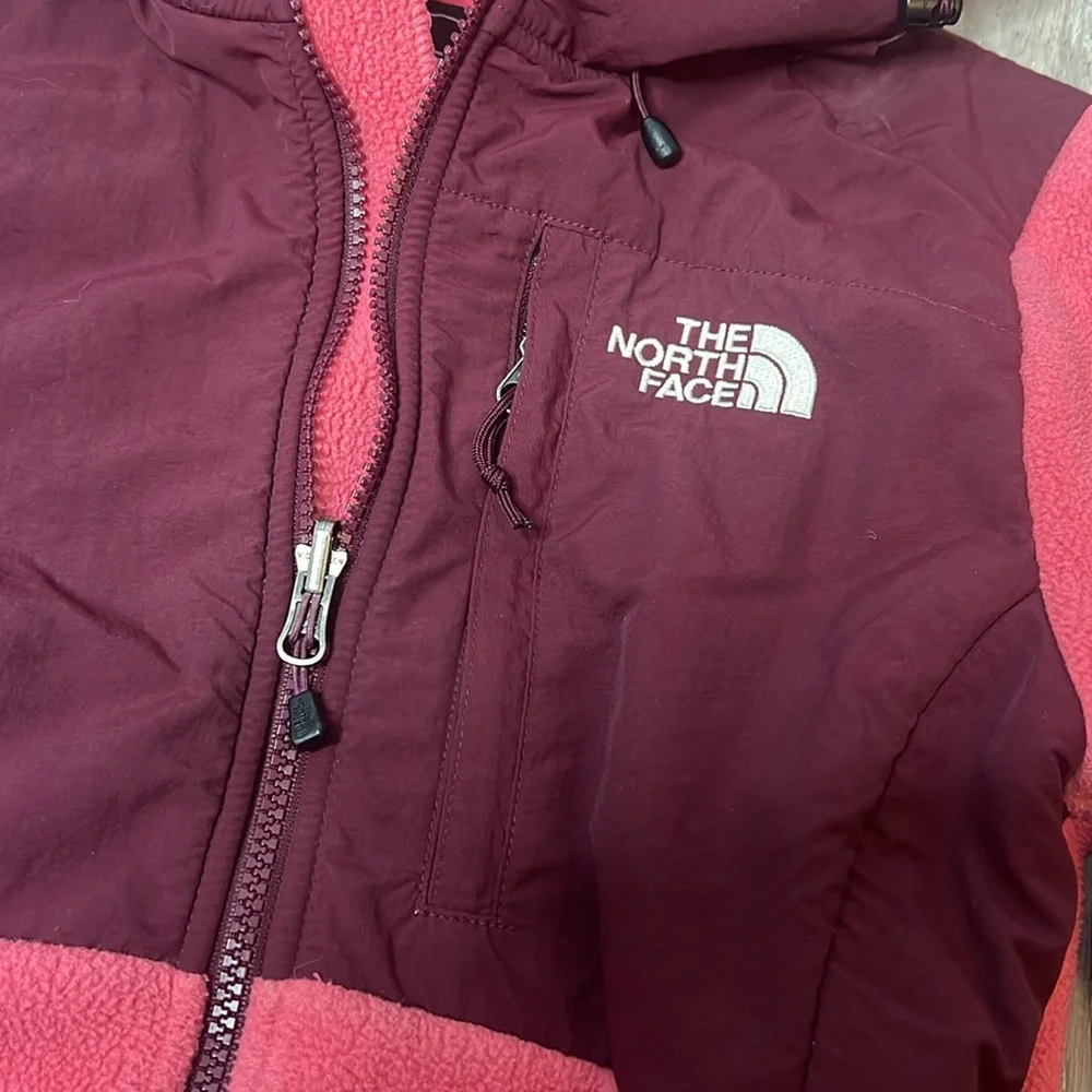 The North Face Womens Extra Small Denali Jacket Pink Maroon - Picture 2 of 11